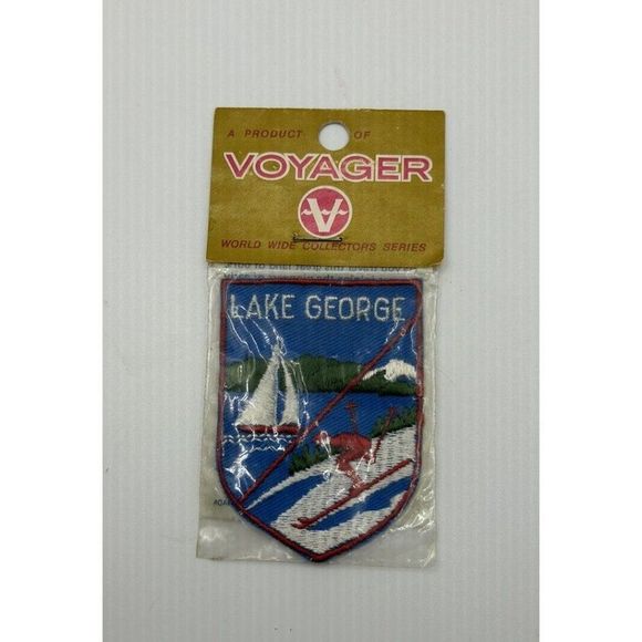 Voyager Other - Vintage Lake George New York Retro Embroidered Logo Patch Sail Boat Skiing New